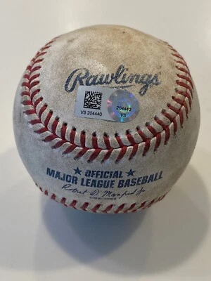 MLB Authenticated - Francisco Lindor SINGLE (Hit #846) & Carlos Santana Ball - Image 1 of 4