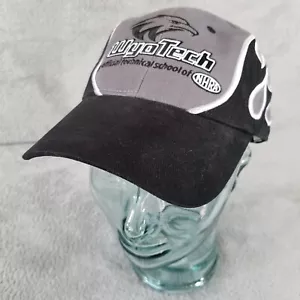 WyoTech Hut Technical School NHRA grau schwarz Flammen Adler verstellbare Kappe - Bild 1 von 7