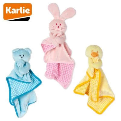 Karlie Plüsch Welpenspielzeug mit Schmusedecke - Puppy Spielzeug mit Squeaker - Bild 1 von 4