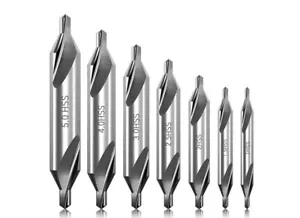 7-teilig M2 HSS 60 Grad Winkel Zentrierbohrer-Zentrierbohrer Set - Bild 1 von 6