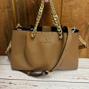Michael Kors Zena Small Convertible Chain Messenger - Picture 1 of 8