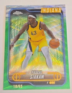 2024-25 Topps cromo 64 Pascal Siakam refractor verde/65 - Imagen 1 de 6