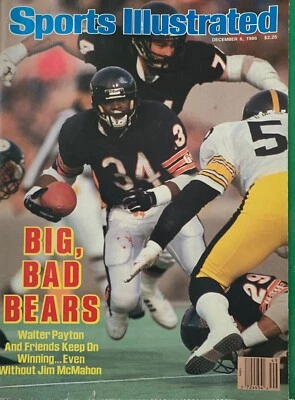 Revista Sports Illustrated 12/8/1986 - Walter Payton Chicago Bears Foto 1 de 3
