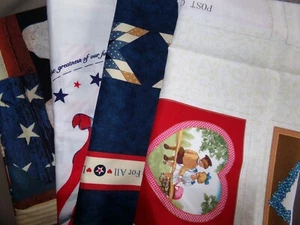 HOLIDAY PANEL Americana PATRIOTIC USA Cotton QUILT Fabric U-PICK Read for INFO - Picture 1 of 37