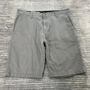 Volcom Shorts Size 34 Mens Chino Flat Front Casual Gray - Picture 1 of 7