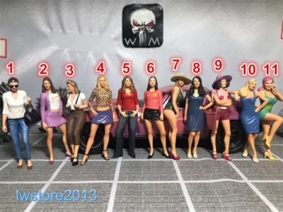 1/18 1/24 Sexy Girl Resin Figurines Figures Scene Model For Cars Vehicles Toys - Image 1 of 4