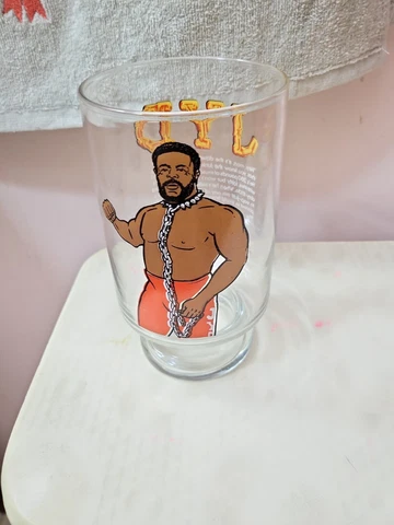WWF WRESTLING JUNK YARD DOG TITAN SPORT VINTAGE JYD 32oz LARGE DRINKING GLASS Cover