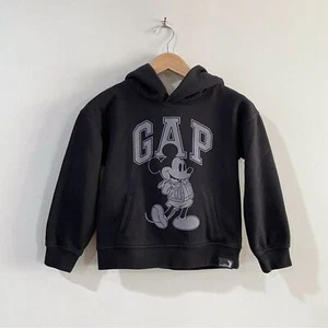 Gap x Disney Black Hoodie Mickey Mouse, Kids 5Y - Picture 1 of 7