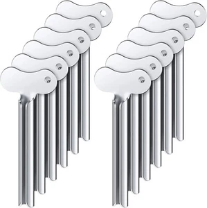 Toothpaste Squeezer, 12pcs Metal Tube Squeezer Key Stainless Steel Toothpaste Ro - Picture 1 of 5