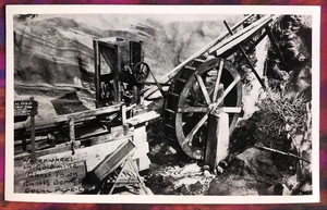 KNOTT’S BERRY FARM, Buena Park ~ RUOTA ACQUATICA A GHOST TOWN ~ FOTO REALE cartolina - Foto 1 di 2