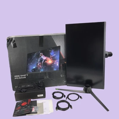 ASUS ROG Swift PG32UQ 32” UHD 4K HDR 144Hz Gaming Monitor 1ms G-SYNC #BU3403 - Image 1 of 4