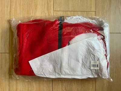 Supreme X The North Face S Logo Hooded Parka Fleece Jacket Red FW20 Size Large - Image 1 of 4