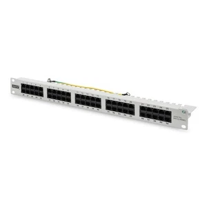 DIGITUS 50 Port Cat3 ISDN 19" PatchPanel 19 Zoll Patchfeld 1HE RackMount grau - Bild 1 von 6