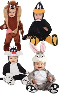 BUGGS CON LICENCIA CONEJO DAFFY PATO SYLVESTER TAZ BEBÉ NIÑO PEQUEÑO DISFRAZ - Imagen 1 de 18