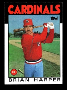 BRIAN HARPER ⚾ 1986 Topps Baseball #656 St. Louis Cardinals - Picture 1 of 2