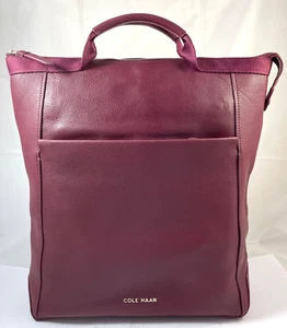 Cole Haan Grand Ambition Convertible Backpack Bag Pebble Grain Leather $328 NWT - Picture 1 of 10