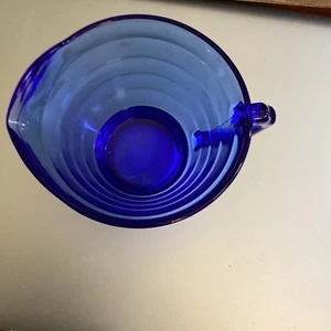 Hazel Atlas Moderntone Cobalt Blue Glass Creamer depression glass - Picture 1 of 4