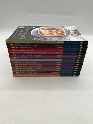 WHO HQ Who, What, Where Books Lot Of 16 Penguin Pub. History Biography Education - Image 1 of 4