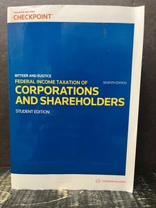 Federal Income Taxation Corporations and Shareholders 7th Ed Sftcvr Near Fine Q - Foto 1 di 5
