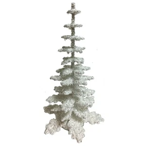 Ino Schaller Pequeño Abeto Blanco Brillante Árbol de Navidad Alemán 6 Pulgadas - Imagen 1 de 1