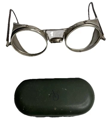 Antique American Optical AO Motorcycle Glasses 20’s Harley Indian Steampunk Rare - Image 1 of 4