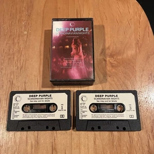 Deep Purple - Scandinavian Nights Live CASSETTE TAPES 1st UK issue rainbow - Picture 1 of 5