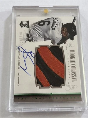 2014 Panini National Treasures Jonathan Schoop #17 RC 04/10 Auto RPA Patch - Image 1 of 2