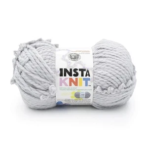 (1 Pack) Lion Brand Yarn 801-149AZ InstaKnit Yarn, Forever And A Grey - Picture 1 of 6