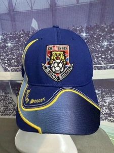 Challenger Sports British Soccer Hat Cap Mens Royal Blue Adjustable USA - Picture 1 of 11