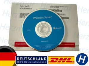Centre de données Microsoft Windows Server 2025 | licence + DVD | NEUF et dans son emballage d'origine | 16 cœurs - Photo 1/2