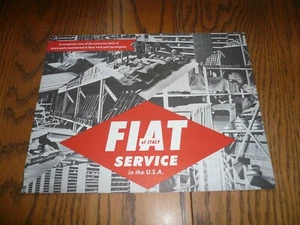 Folleto de servicio Fiat lista abreviada de horarios estándar - vintage - Imagen 1 de 4