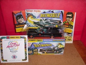 Corgi Model Club Reissue #267-Batmobile,Exclusive Club Edition Matt Black,MIMB. - Picture 1 of 20
