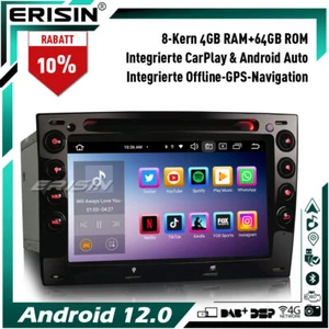 8-Kern Android 13 Autoradio DAB+ GPS CarPlay Wifi DVD Navi Für Renault Megane 2 - Bild 1 von 23