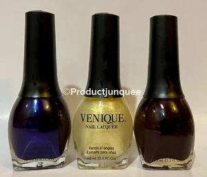 VENIQUE Nail Polish LOT Of 3 Holiday Surprise Wrapped In Jewels Down The Chimney - Picture 1 of 17