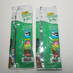 Crayola Xtreme Coloring 3-in-1 Trial Pack (Metallic/Neon/Color Rush) Lot of 2 - Picture 1 of 5