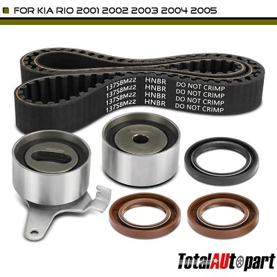 6x Kit de correa de distribución para Kia Rio 2001 2002 2003 2004-2005 L4 1,5 L 1,6 L GAS DOHC Foto 1 de 4