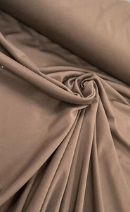 stretch Lycra lining fabric BROWN lightweight  bodystocking material 140cms wide - Picture 1 of 1