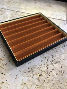 Vintage Stackable Jewelry Store Orange Velvet Display Tray - Picture 1 of 5