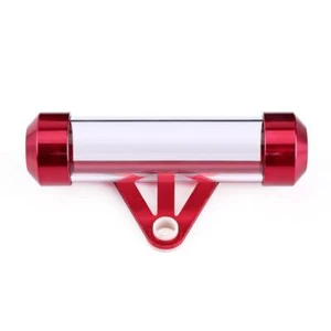 Motorbike Secure Tax Disc Tube Cylindrical Holder Frame Red Universal UK - Picture 1 of 2