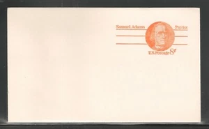 USA #UY24 POSTFRISCH SS - 1973 8c Samuel Adams - Postkarte - Bild 1 von 1