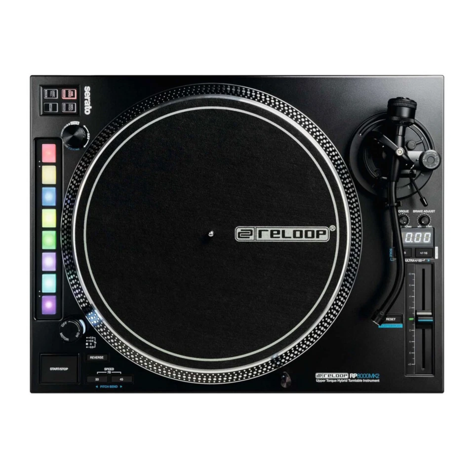 Reloop RP-8000 Mk2 Direct Drive DJ Turntable – Black - Image 1 of 4