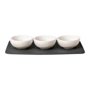 Dip Bowls with Plate Villeroy & Boch New Moon - Picture 1 of 5