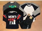 New! Toddler Boys Fall Clothing Lot of 6 Various Brands Multicolor Size 2T