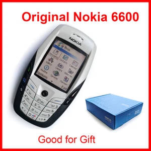 Nokia 6600 Original Téléphone Portable Bluetooth Caméra Débloqué GSM Triband Noir - Photo 1 sur 7