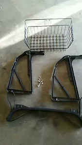 E Z GO TXT Golf Cart Part Bag Rack and Sweater Basket with Bag Straps 1994-Up - Picture 1 of 1