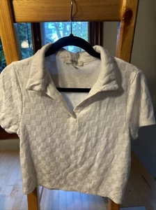 Atelier Shirt By Kirious White Boxes, Collared, Cute - Picture 1 of 7