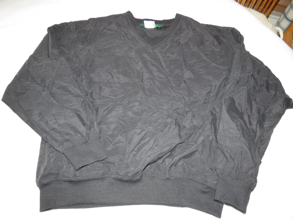 Hombres Outer Banks Ropa Exterior Manga Larga Cuello en V Camisa M Mediana Negra Nueva Sin Etiquetas Foto 1 de 3