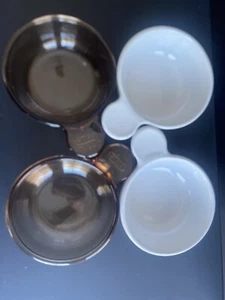4 CORNING WARE WHITE GRAB IT BOWLS P/V-150-B: 2 French White & 2 Vision Amber - Picture 1 of 5