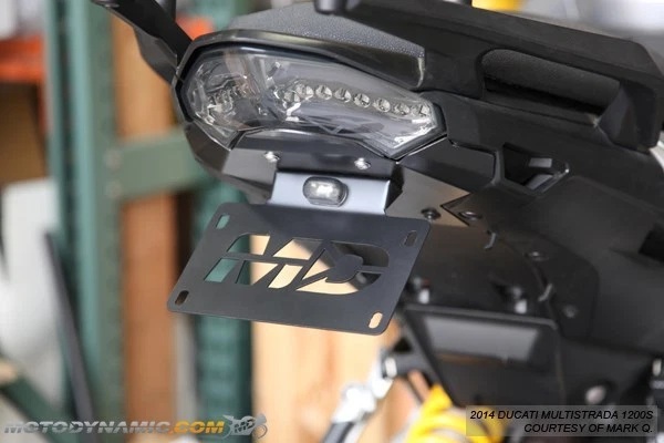 fit 10-14 Ducati Multistrada 1200 1200S Fender Eliminator Kit w/ LED Plate Light - Image 1 of 1