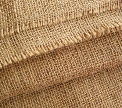 Upholstery Natural Jute Hessian 10 oz Fabric 72" Width x 2m Length 273 g/m2 - Image 1 of 2